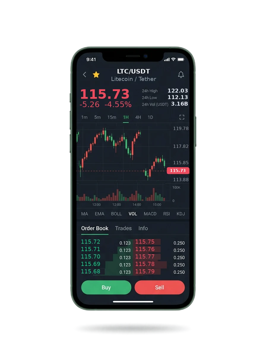 The same protected portfolio view on a phone screen The same protected portfolio view on a phone screen